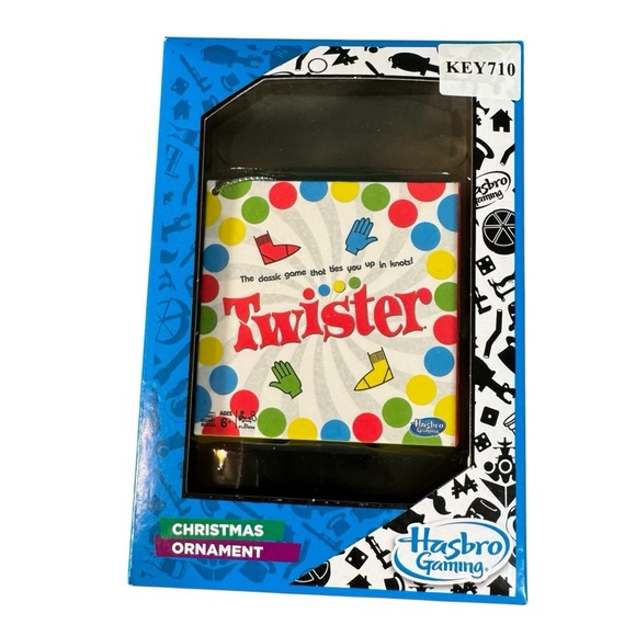 Kurt Adler- Hasbro Retro Board Game, Twister Christmas Ornament- 80s 90s NIB New - Picture 1 of 4